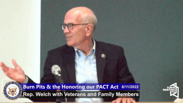 Congressman Peter Welch- Burn Pits & PACT Act