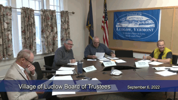 Village of Ludlow Board of Trustees 9/6