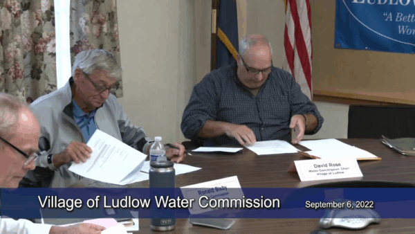Village of Ludlow Water Commission 9/6