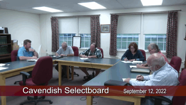 Cavendish Selectboard 9/12