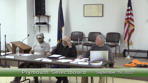 Plymouth Selectboard 9/19