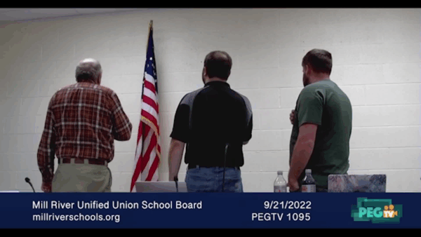 Mill River Unified Union School Board 9/21