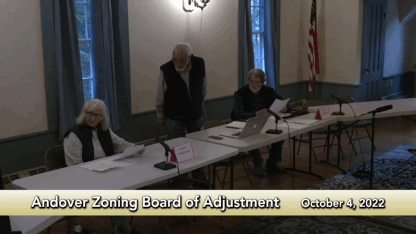 Andover Zoning Board of Adjustment 10/4