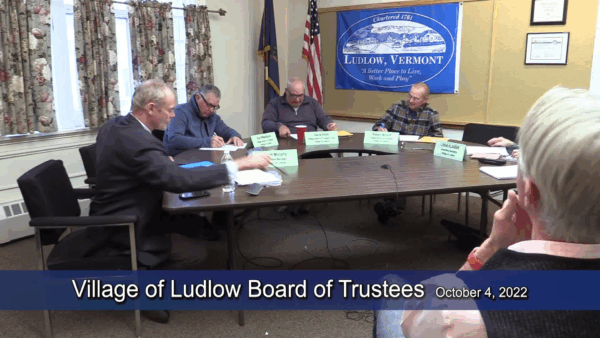 Village of Ludlow Board of Trustees 10/4