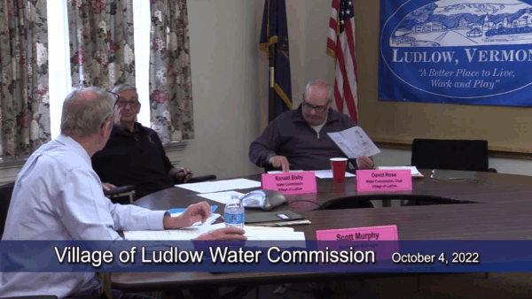 Village of Ludlow Water Commission 10/4