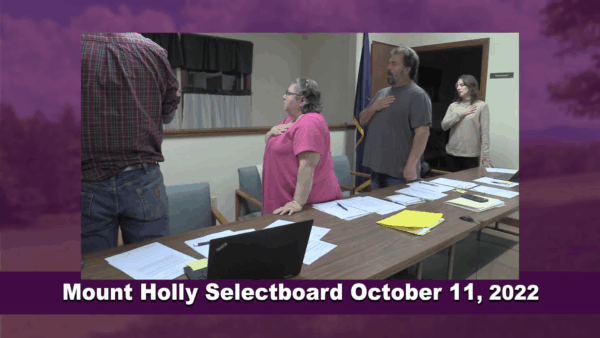 Mount Holly Selectboard 10/11