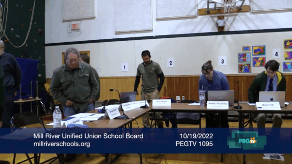 Mill River Unified Union School Board 10/19