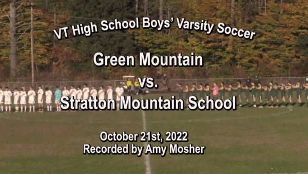 GMUHS Boys’ Soccer vs Stratton Mt. School