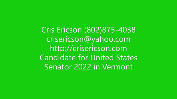 Cris Ericson- Candidate for US Senate