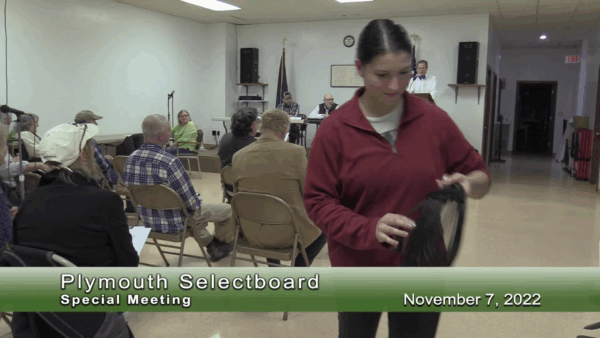 Plymouth Selectboard Special Meeting 11/7