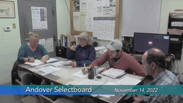 Andover Selectboard 11/14