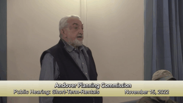 Andover Planning & Zoning Public Hrg.- Short-Term Rentals