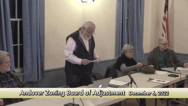 Andover Zoning & Planning Special Meeting 12/6