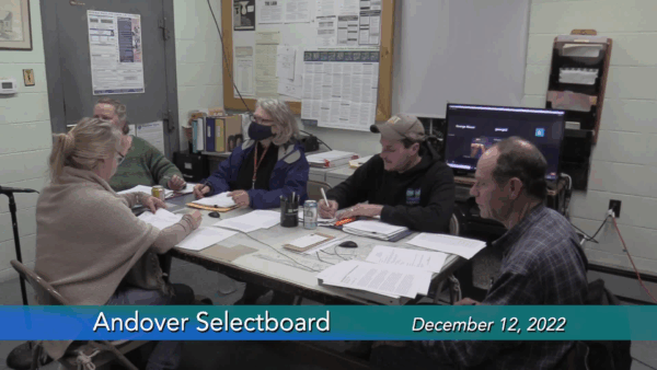 Andover Selectboard 12/12