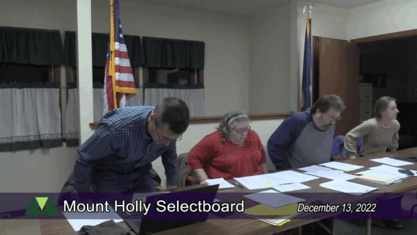 Mount Holly Selectboard 12/13