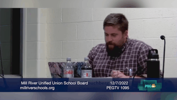 Mill River Unified Union School Board 12/7