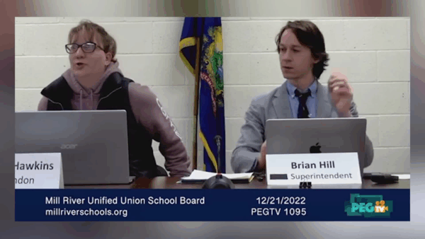 Mill River Unified Union School Board 12/21