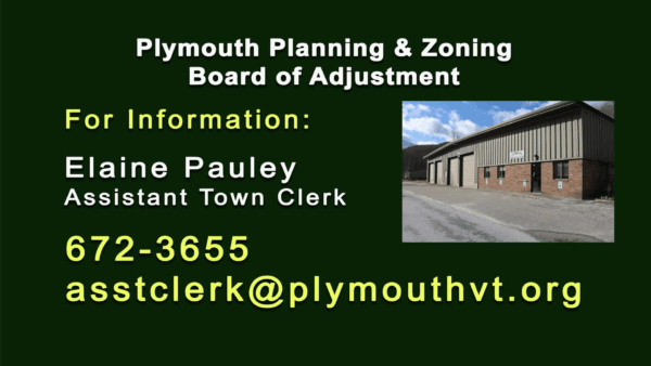 Plymouth Planning & Zoning Board of Adjustment 1/3
