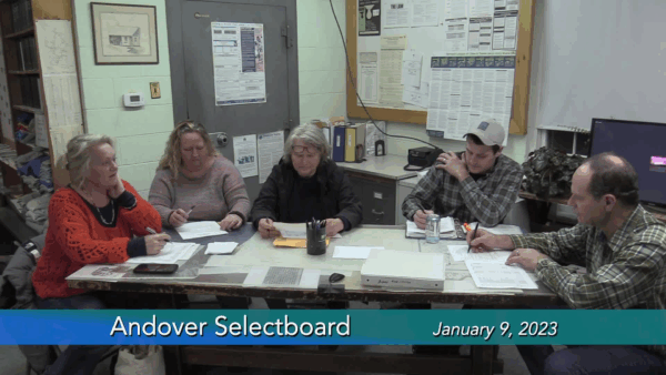 Andover Selectboard 1/9