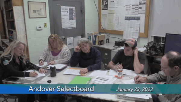 Andover Selectboard 1/23