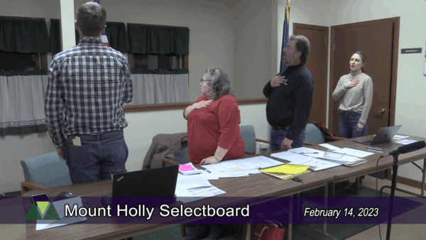 Mount Holly Selectboard 2/14