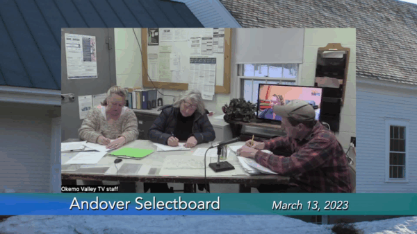 Andover Selectboard 3/13