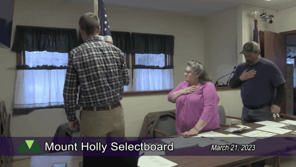 Mount Holly Selectboard 3/21