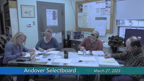 Andover Selectboard 3/27