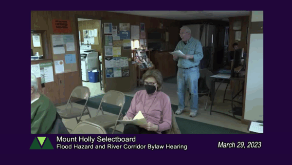 Mt. Holly Selectboard- Flood Zone Regulations 3/29