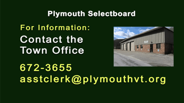 Plymouth Selectboard 4/3
