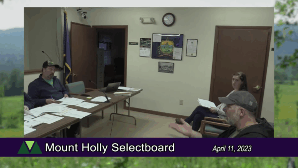Mount Holly Selectboard 4/11