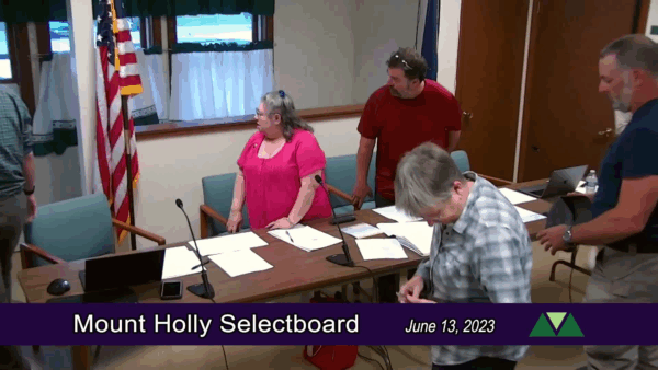 Mount Holly Selectboard 6/13