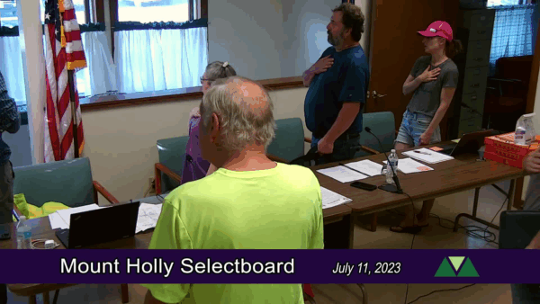 Mount Holly Selectboard 7/11