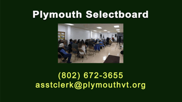 Plymouth Selectboard 7/17