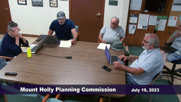 Mount Holly Planning Commission 7/19