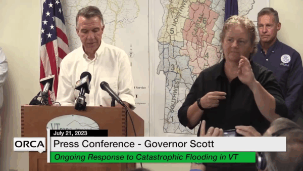 Gov. Scott Flood Response Press Conference 7/21