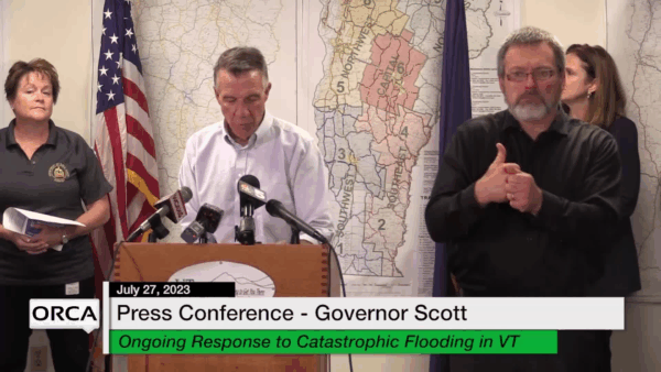 Gov. Scott Flood Response Press Conference 7/27