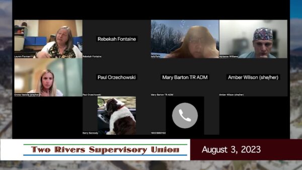 Two Rivers Supervisory Union 8/3