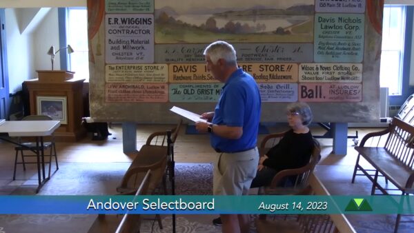 Andover Selectboard 8/14