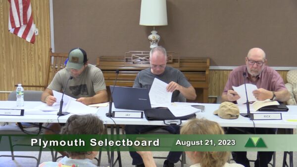 Plymouth Selectboard 8/21