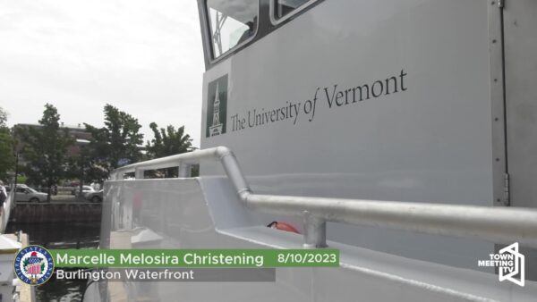 Sen. Peter Welch- Christening of UVM Research Vessel