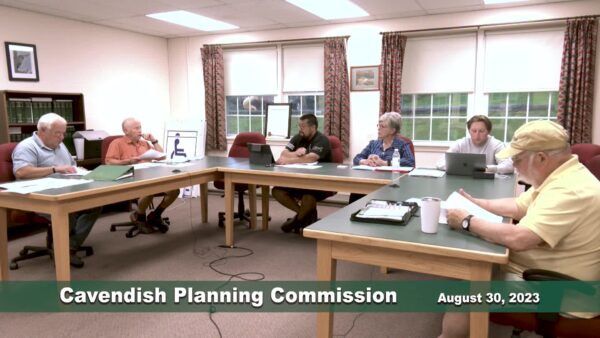 Cavendish Planning Commission 8/30