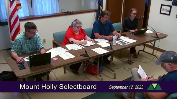 Mount Holly Selectboard 9/12