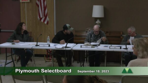 Plymouth Selectboard 9/18