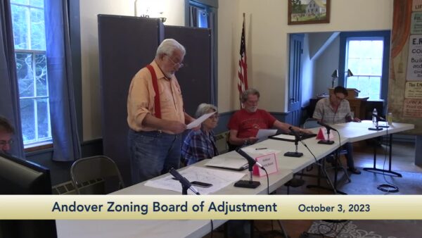 Andover Zoning Board of Adjustment 10/3