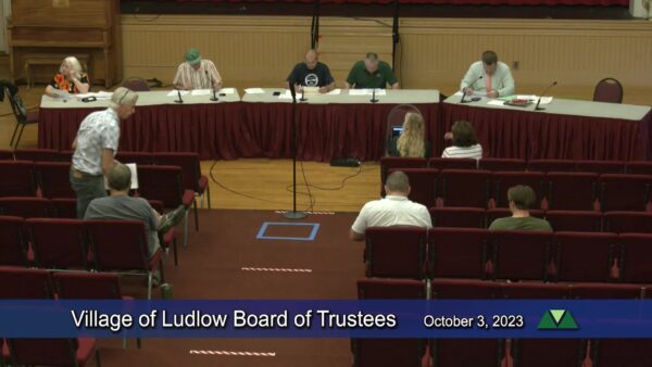 Village of Ludlow Board of Trustees 10/3