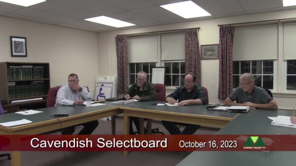 Cavendish Selectboard 10/16