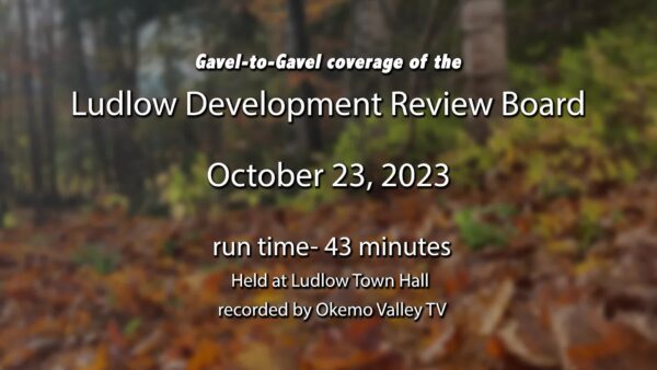 Ludlow Development Review Board 10/23