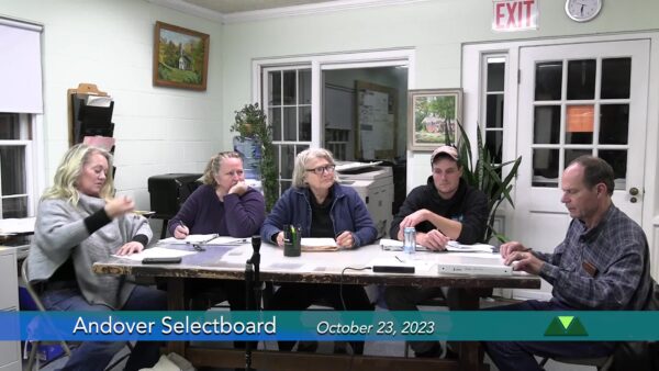 Andover Selectboard 10/23