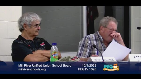 Mill River Unified Union School District Board 10/4